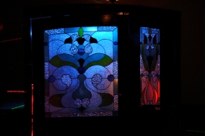 Stain Glass mingles with Wooden Interiors at Irish Pub